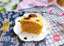 Illustration of how to make red date and millet hair cake 12