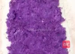Illustration of how to make purple sweet potato glutinous rice rolls 6