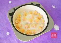 Illustration of how to make nutritious rice cereal with shrimp balls (baby food supplement) 14