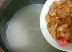 Chicken with scallops Illustration of how to make chestnut porridge 14