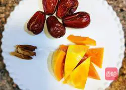 Illustration of how to make red dates, millet and pumpkin porridge 2