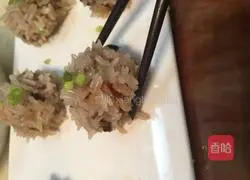 Pearl meatballs-glutinous rice balls-glutinous rice, carrot and mushroom meatballs illustration 11