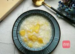 Yellow core sweet potato porridge recipe illustration 8