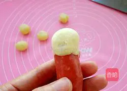 Illustration of how to make a puppy chew a bone burger 10