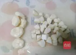 Illustration of how to make water chestnut brown rice porridge 3