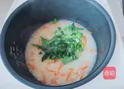 Illustration of how to make vegetable rice porridge 6
