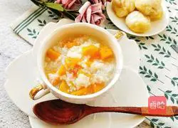 Illustration of how to make sweet potato porridge 6