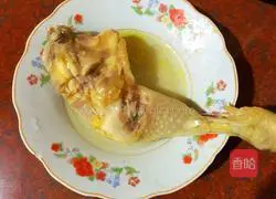 Illustration of Salt Baked Chicken and Braised Egg Claypot Rice 2