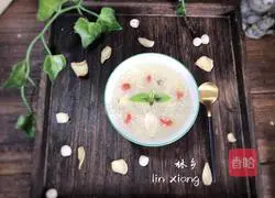 Illustration of how to make lotus seed lily millet porridge 12