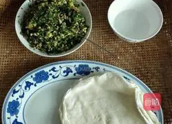 He makes them for me Illustration of how to make fried spring rolls with my son 1