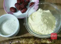 Illustration of how to make yam and corn flour steamed buns 1