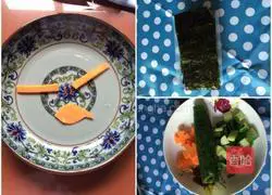 Pumpkin Bird Rice Ball Recipe Illustration 8