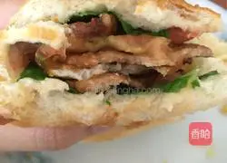 Illustration of how to make sliced hamburger 14