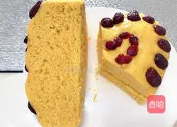 Illustration of how to make 8-inch pumpkin hair cake 9