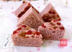 Illustration of how to make purple sweet potato cake 13