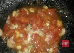 Illustration of how to make tomato seafood porridge 6