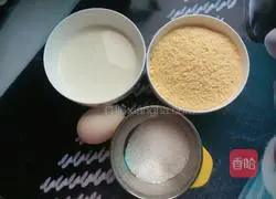 Illustration of how to make milk-flavored corn cakes 1