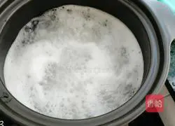 Illustration of how to make dried shrimp and egg casserole porridge 7