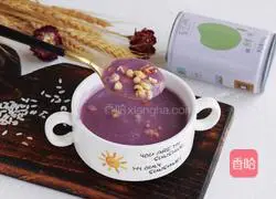 Purple sweet potato oatmeal rice paste recipe 13