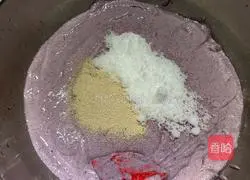 Illustration of how to make purple rice cake 6