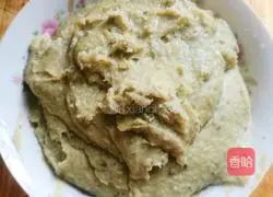 Illustration of how to make mung bean and mint rice balls 2