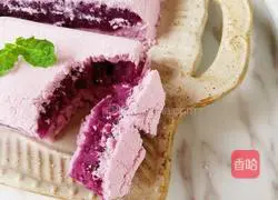 Illustration of how to make soft, glutinous and sweet purple sweet potato sponge cake 2