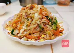 Fried rice noodles Illustration of practice 10