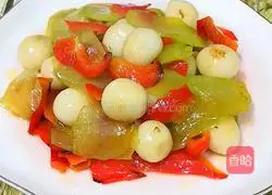 Illustration of how to make vegetarian fried yuanxiao 9