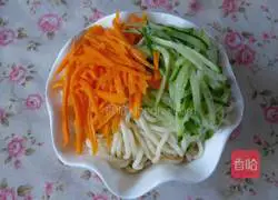 Illustration of how to make sesame cold noodles 9