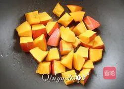 Illustration of how to make pumpkin millet paste 3