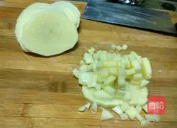 Illustration of how to make diced potato rice bowl 3