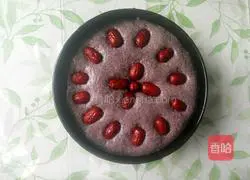 Illustration of how to make black rice cake 6