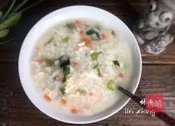 Illustration of how to make chicken stem rice porridge 13