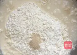 Illustration of how to make green onion flower rolls 1