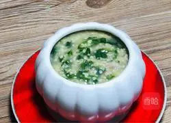 Illustration of how to make chrysanthemum chrysanthemum minced meat and millet porridge 9