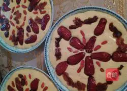 Illustration of how to make pumpkin and red jujube hair cake 4