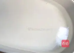 Illustration of how to make red bean ice powder 10