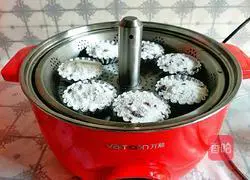 Cranberry Rice Flour Steamed Cake Recipe Illustration 17