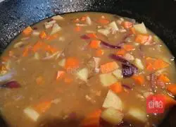 Illustration of how to make curry chicken rice 6