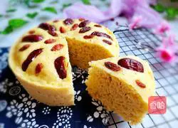 Illustration of how to make red date and millet hair cake 11