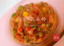 Illustration of how to make beef rice burger 4