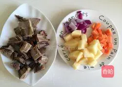 Illustration of how to make chicken leg rice bowl 2