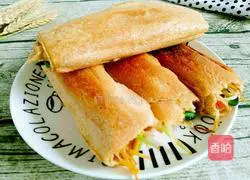 Illustration of how to make vegetarian pancakes 13