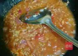 Illustration of how to make spaghetti with meat sauce 4