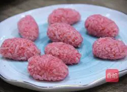 Strawberry rice ball recipe 4
