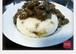 Illustration of how to make fragrant beef (steak) rice bowl 13