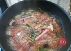 Illustration of how to make tomato rice noodles 10