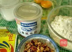 Red Date and Egg Illustration of how to make hair cake 1