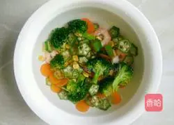 Illustration of how to make Italian fusilli pasta with mushroom sauce and vegetables 6