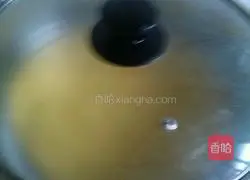 Illustration of how to make pumpkin and purple sweet potato cake 6